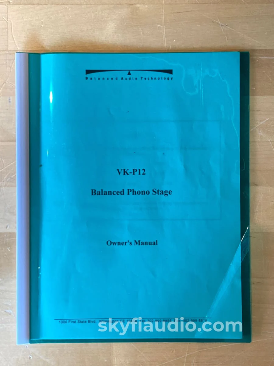 BAT VK-P12 - All Tube Balanced Phono Preamp - Like New And Complete - Image 12