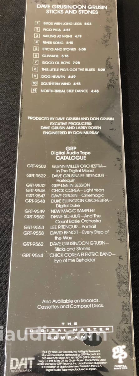 Dave Grusin / Don Grusin - Sticks and Stones - New Pre-Recorded DAT Tape - Image 3