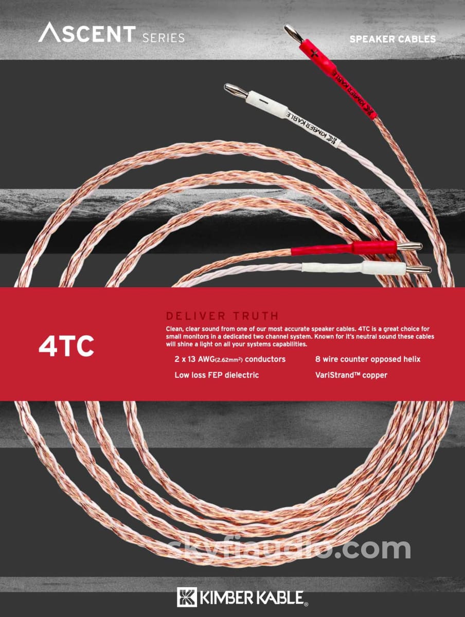Kimber Kable Ascent Series - 4TC Subwoofer Cable with Speakon Connector - 7' - Image 5