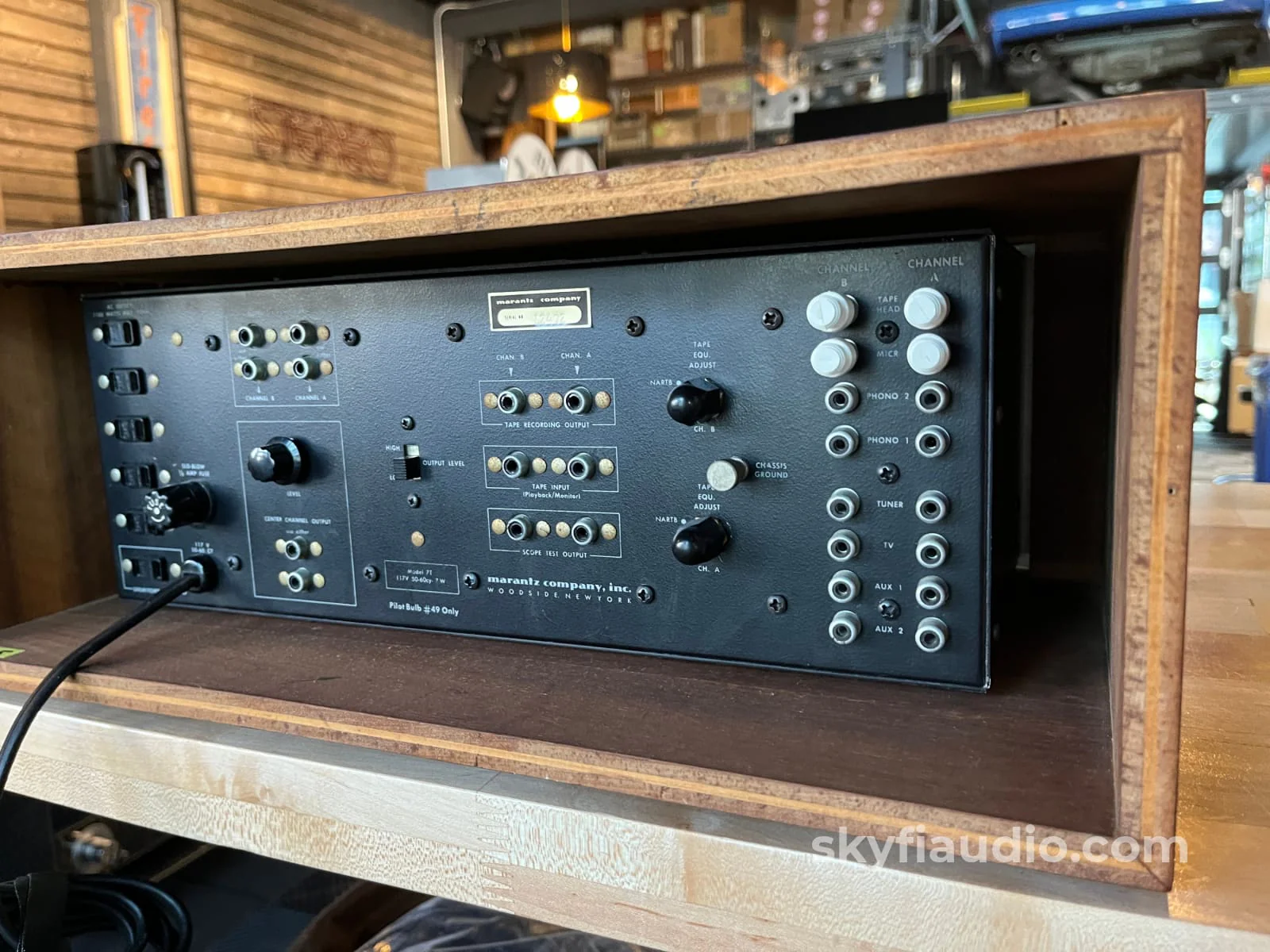 Marantz 7T Solid State Vintage Preamplifier - Serviced w/ Reproduction Cabinet - Image 10