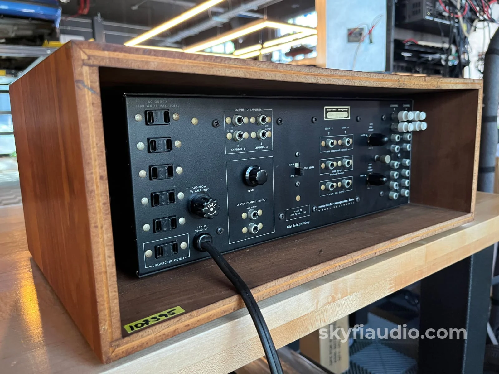 Marantz 7T Solid State Vintage Preamplifier - Serviced w/ Reproduction Cabinet - Image 11