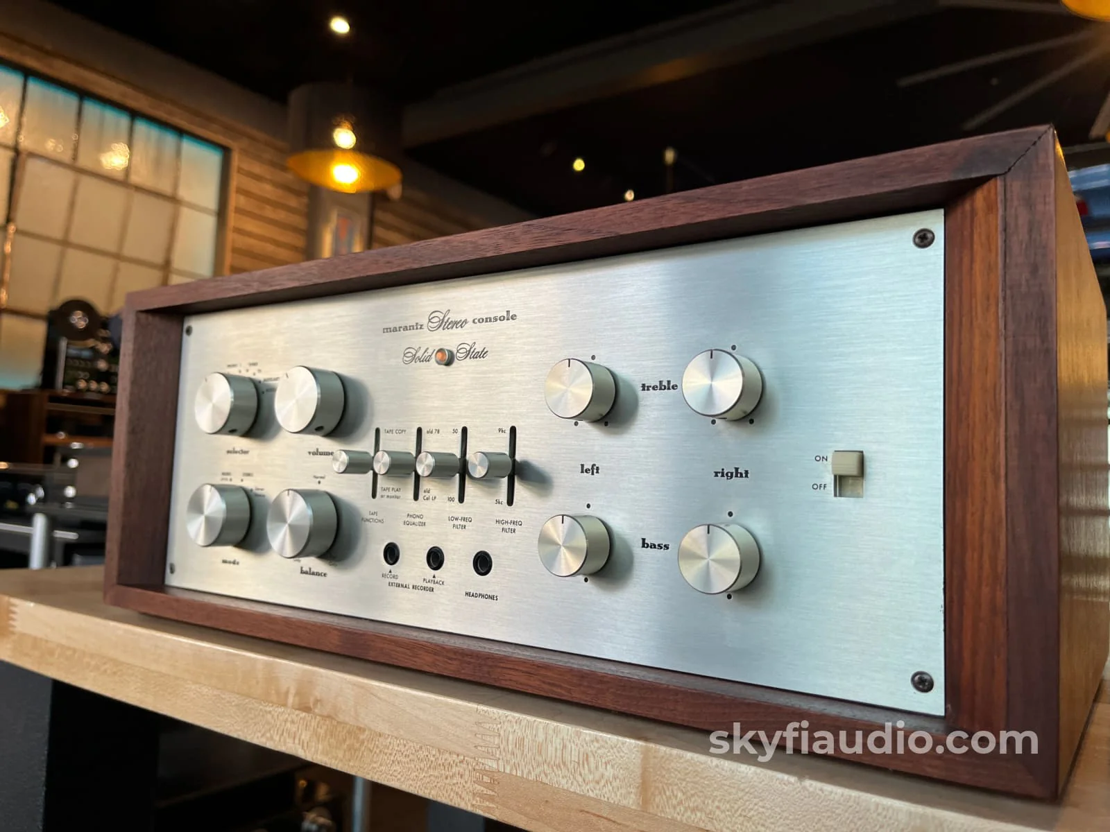 Marantz 7T Solid State Vintage Preamplifier - Serviced w/ Reproduction Cabinet - Image 2