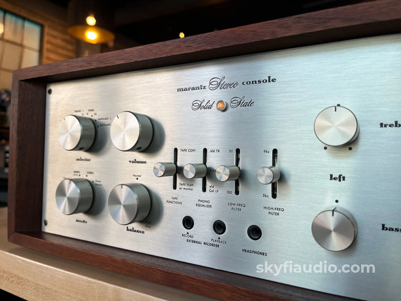 Marantz 7T Solid State Vintage Preamplifier - Serviced w/ Reproduction Cabinet - Image 3