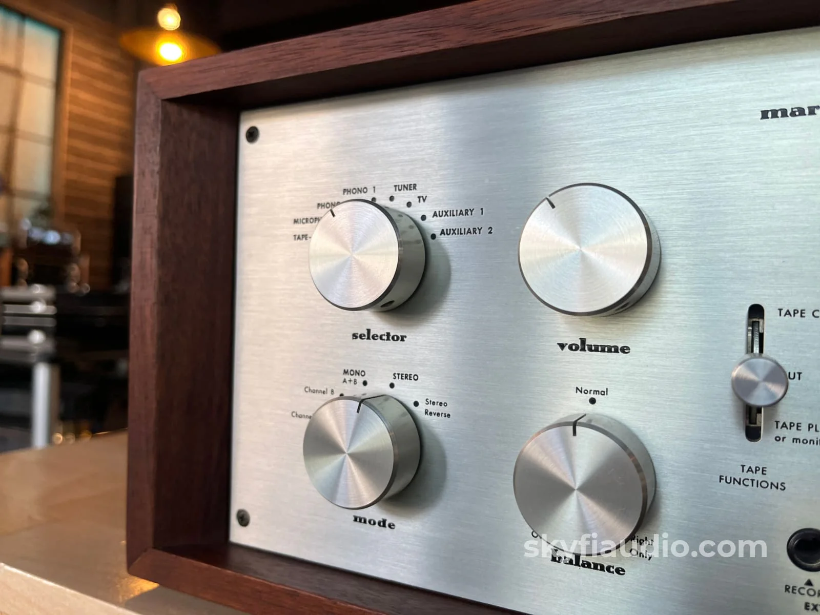 Marantz 7T Solid State Vintage Preamplifier - Serviced w/ Reproduction Cabinet - Image 4