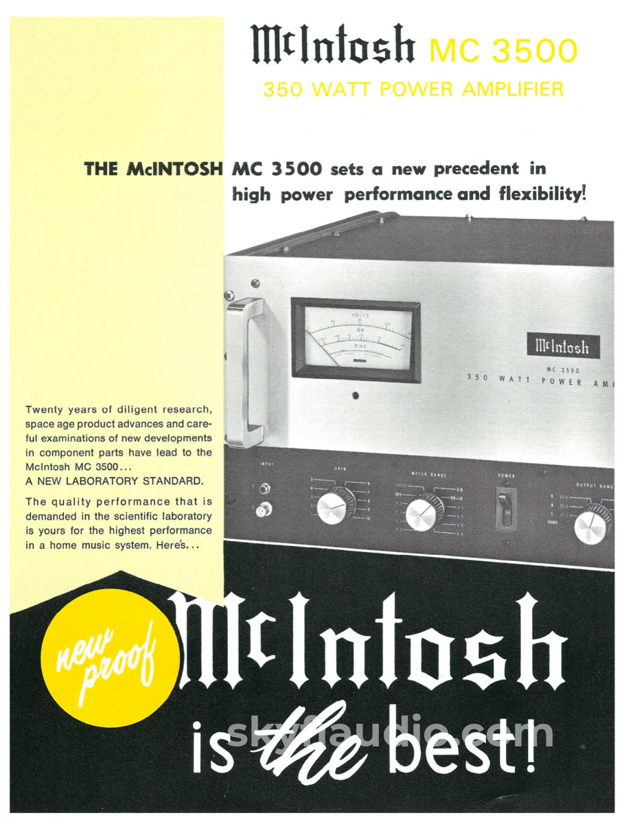 McIntosh MC3500 Legendary Vintage Tube Mono Amplifiers - Unmolested - Call For Restoration Options - Image 10