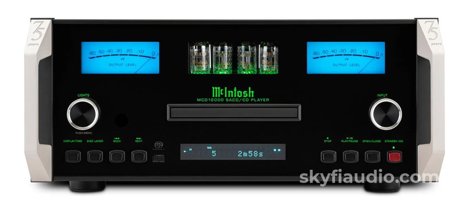 McIntosh MCD12000 75th Anniversary Hybrid Drive SACD/CD Player and Reference DAC - NEW - Image 3