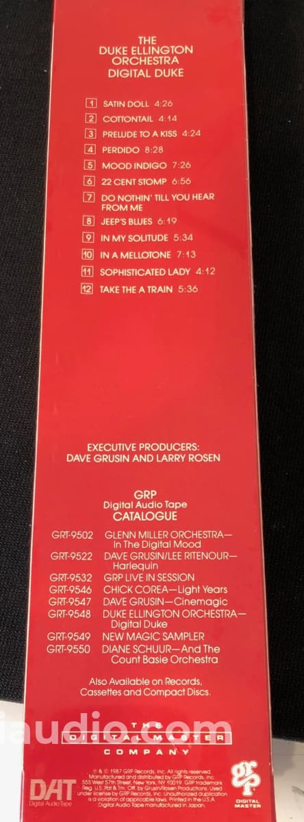 The Duke Ellington Orchestra - Digital Duke - New Pre-Recorded DAT Tape - Image 3