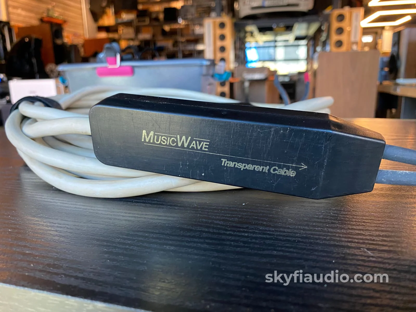 Transparent MusicWave Speaker Cables w/Dual Spades - 14 Feet - Image 3