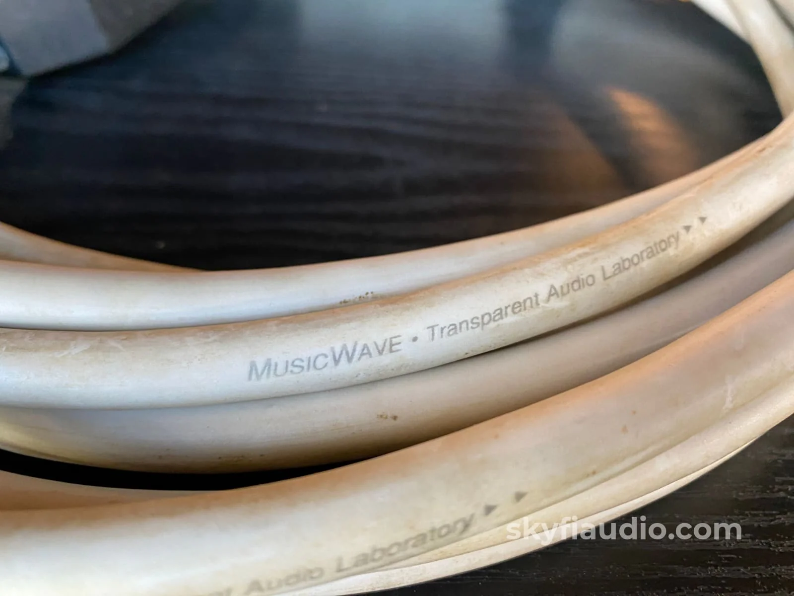 Transparent MusicWave Speaker Cables w/Dual Spades - 14 Feet - Image 5
